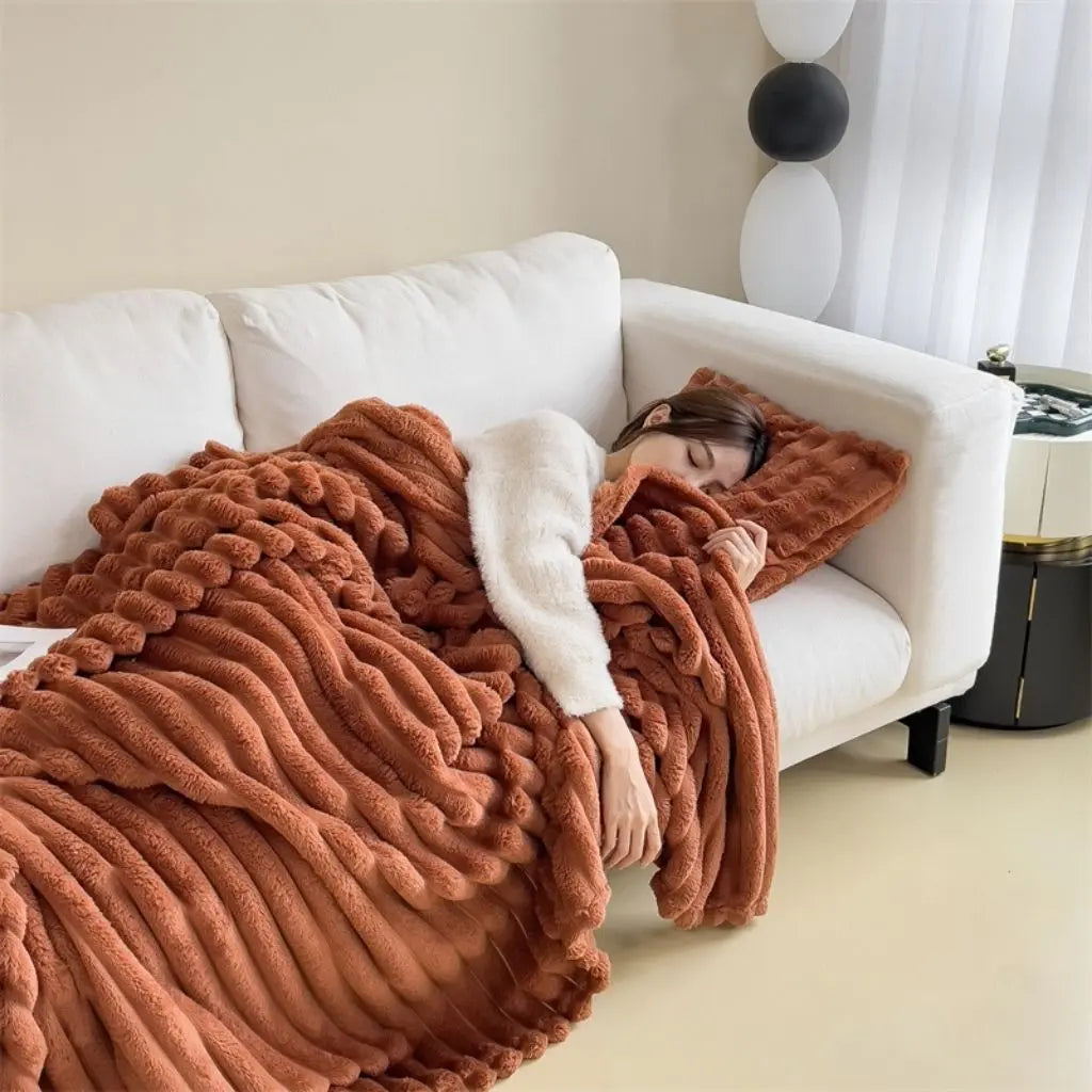 Arden Heavy Flannel Plush Blanket
