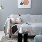 Nova Geometric Cotton Blend Sofa Blanket