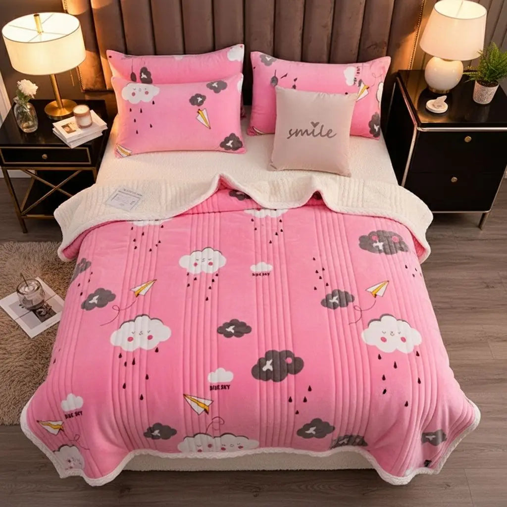 Amelia Soft Cashmere Layered Blanket