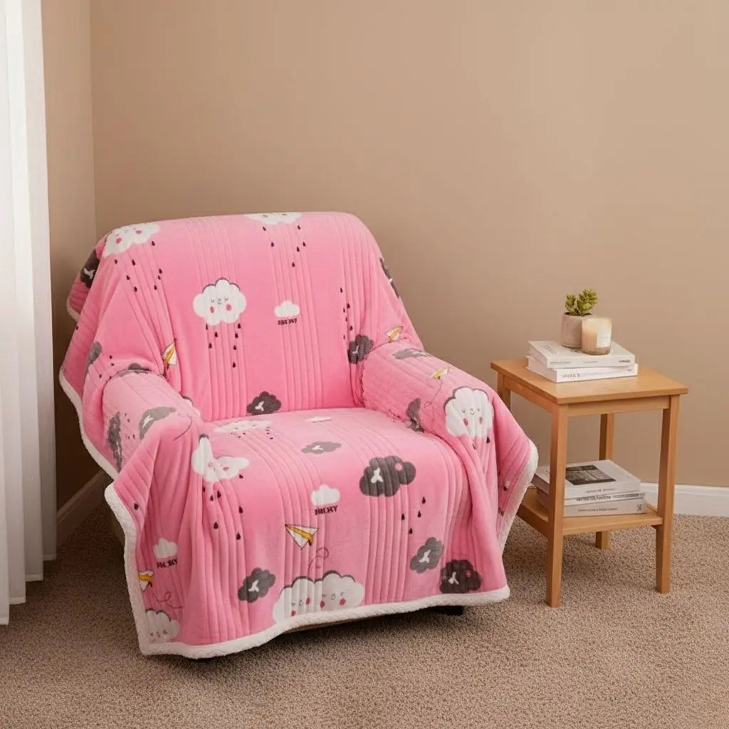 Amelia Soft Cashmere Layered Blanket