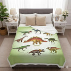 Liam Jurassic Adventure Soft Cotton Blanket
