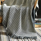 Julien Waffle Tassel Throw Blanket