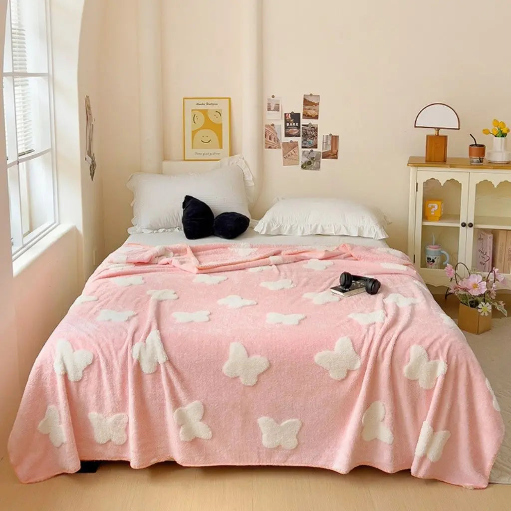 Luna Coral Fleece Blanket
