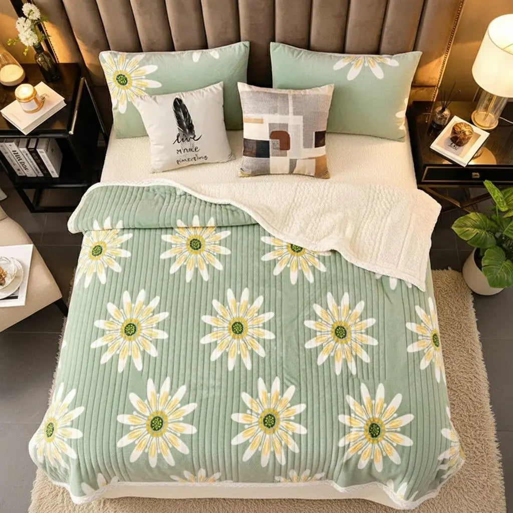 Amelia Soft Cashmere Layered Blanket