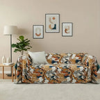 Mila Botanical Five-Layer Cotton Gauze Sofa Blanket