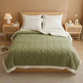 Thicken Plush Warm Layered Nap Blanket