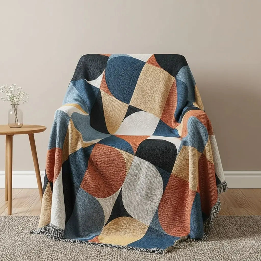 Zahara Boho Cotton Sofa Blanket