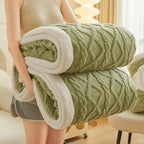Thicken Plush Warm Layered Nap Blanket