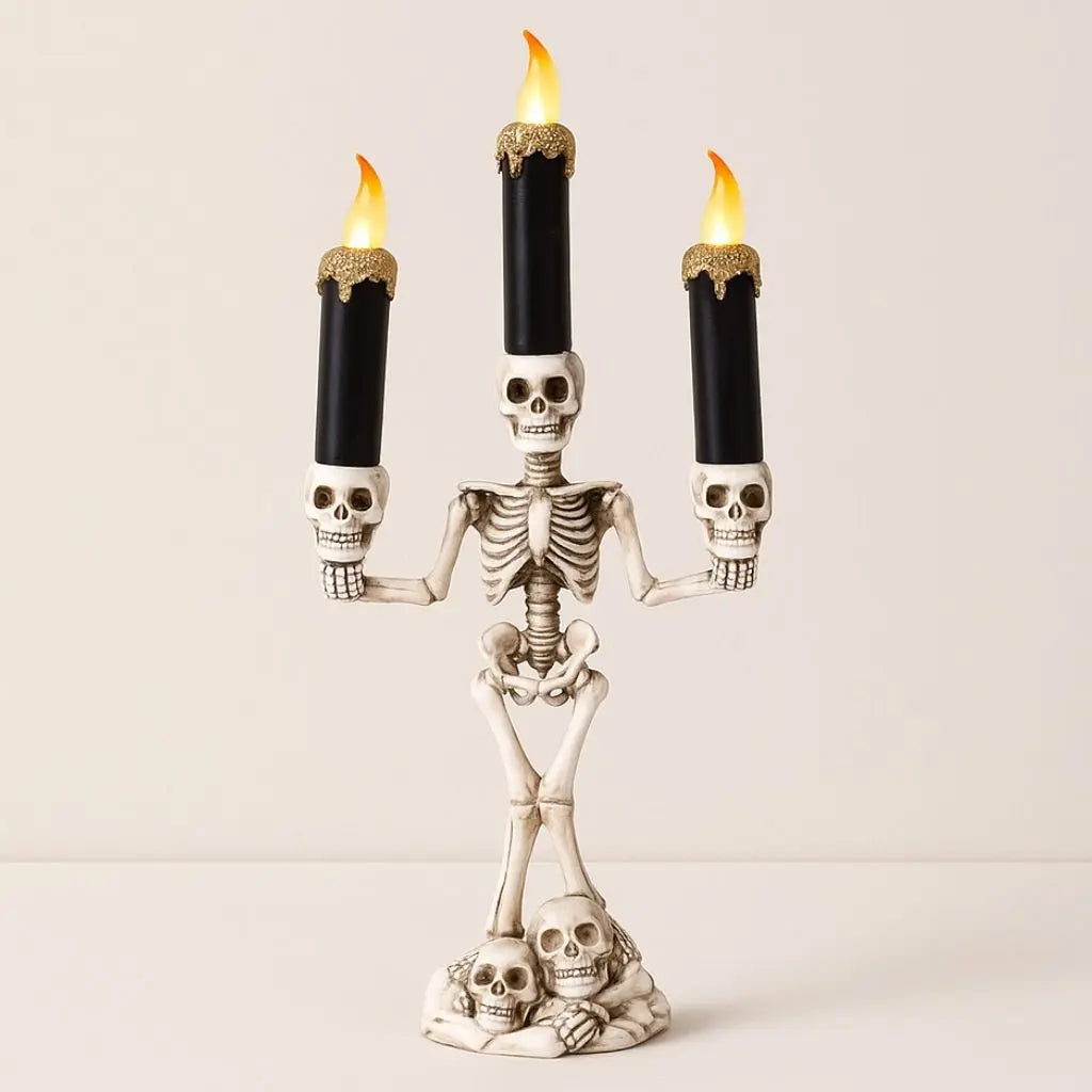 Bones Trio Skeleton Candle Holder