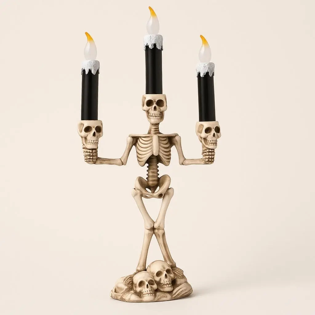 Bones Trio Skeleton Candle Holder