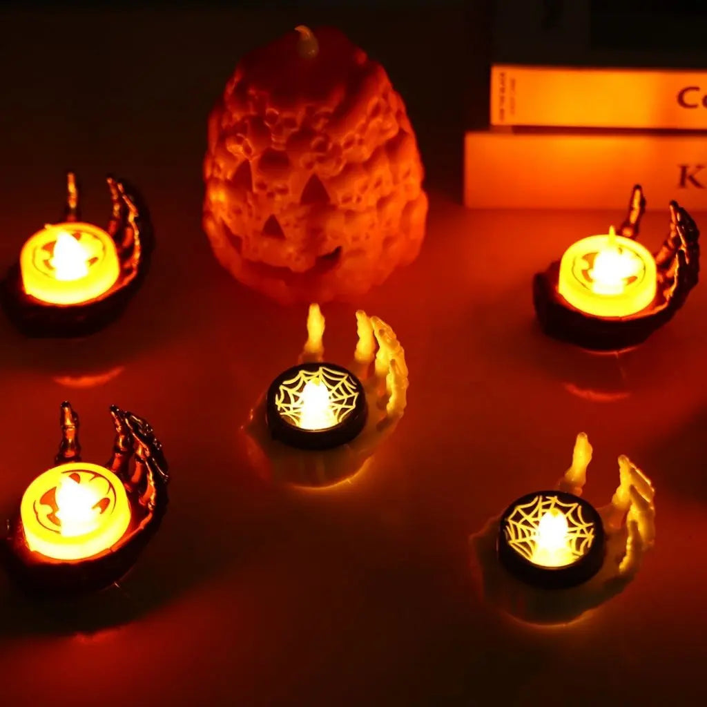 Damien Bone Grip Halloween Candle Light