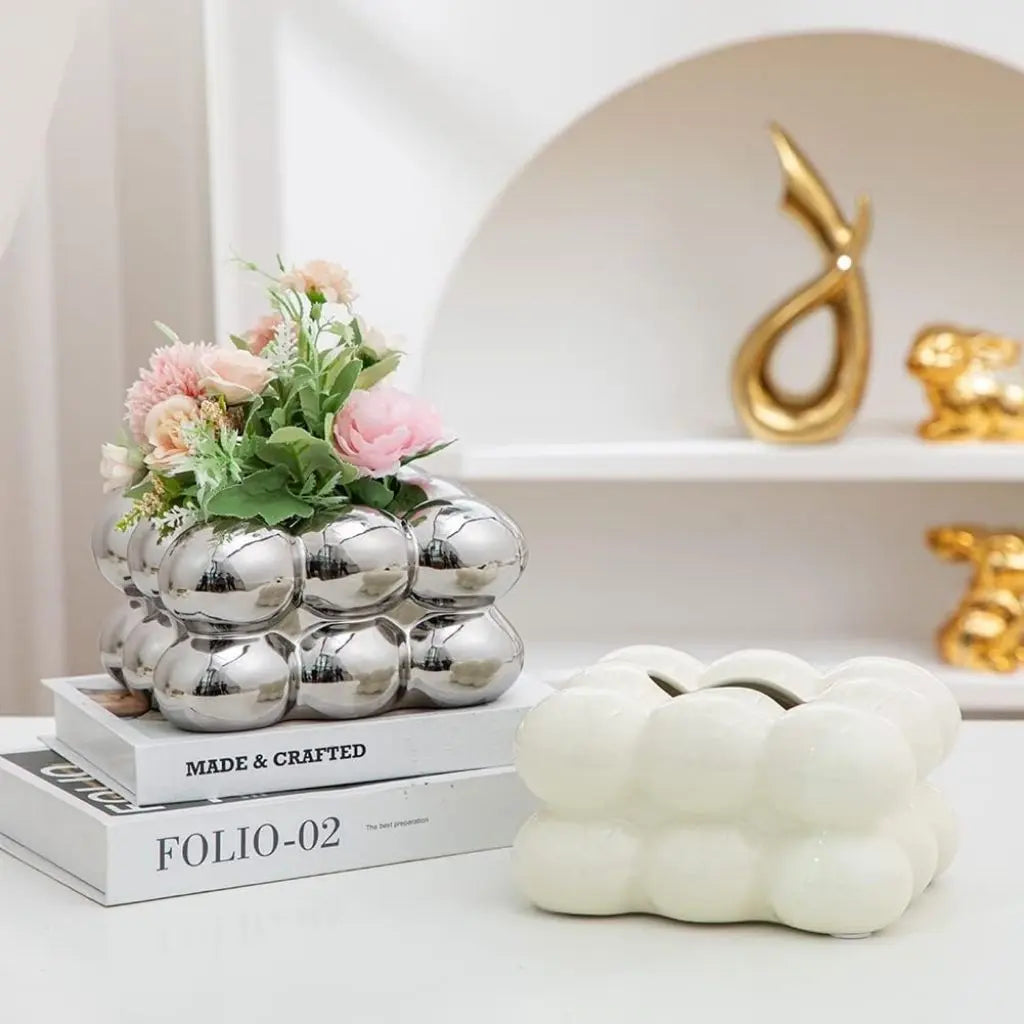 Amelia Ceramic Bubble Tissue Box