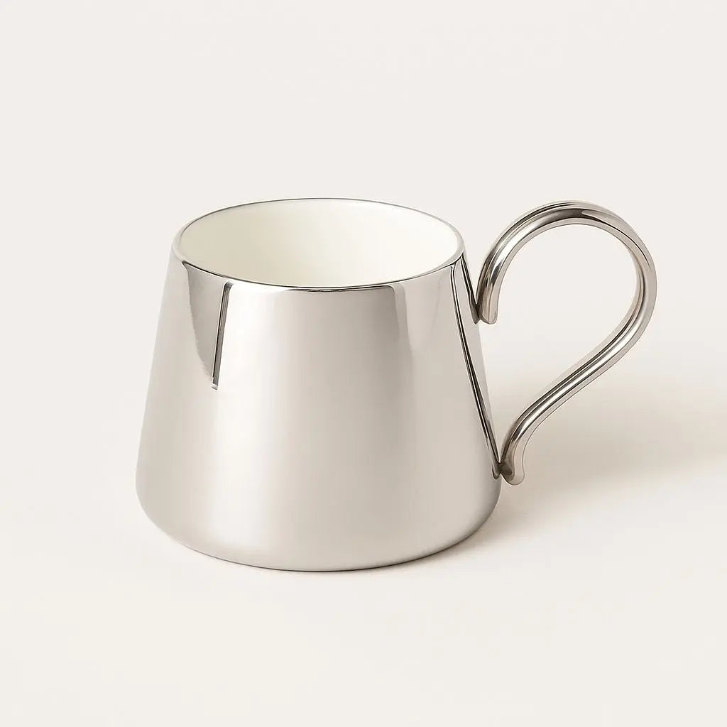 Veloria Ceramic Cup – Electroplated Reflective Finish