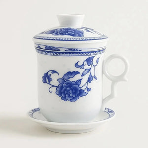 Yushan Ceramic Office Mug with Lid