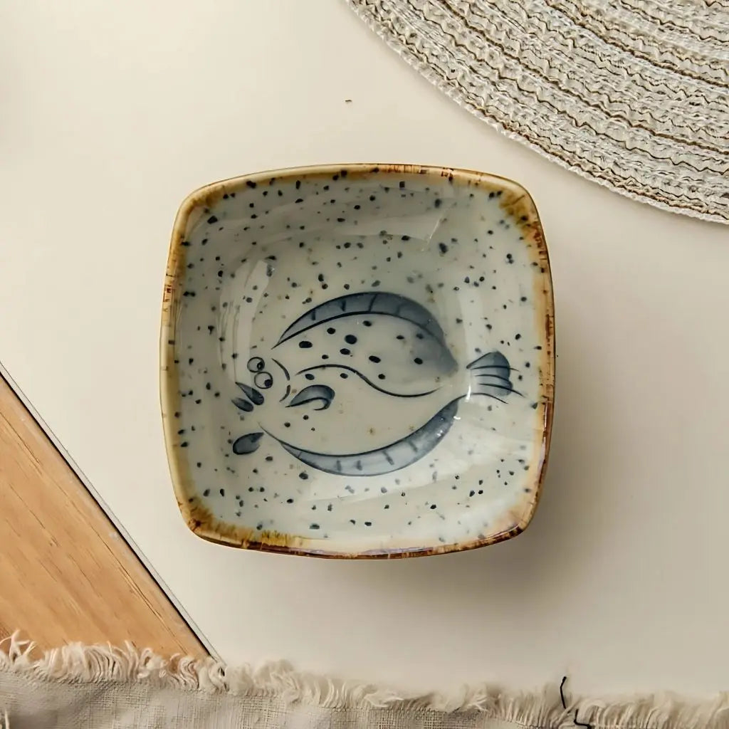 Coastal Ceramic Sauce Plate
