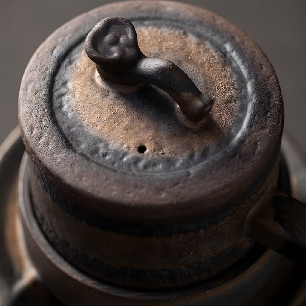 Taojin Gilded Iron Glaze Ceramic Tea Set