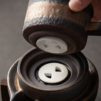 Taojin Gilded Iron Glaze Ceramic Tea Set
