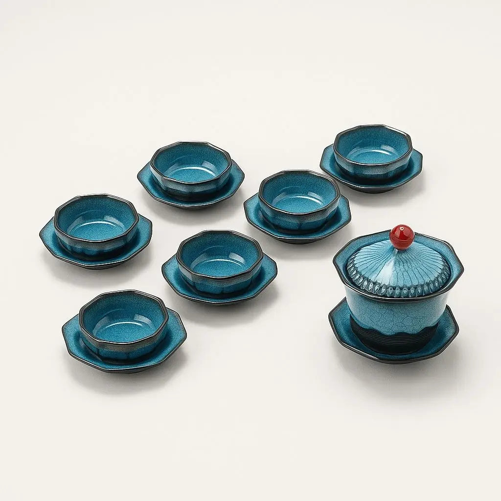 Aurelia Ceramic Tea Set – Pagoda Design Travel Teaware