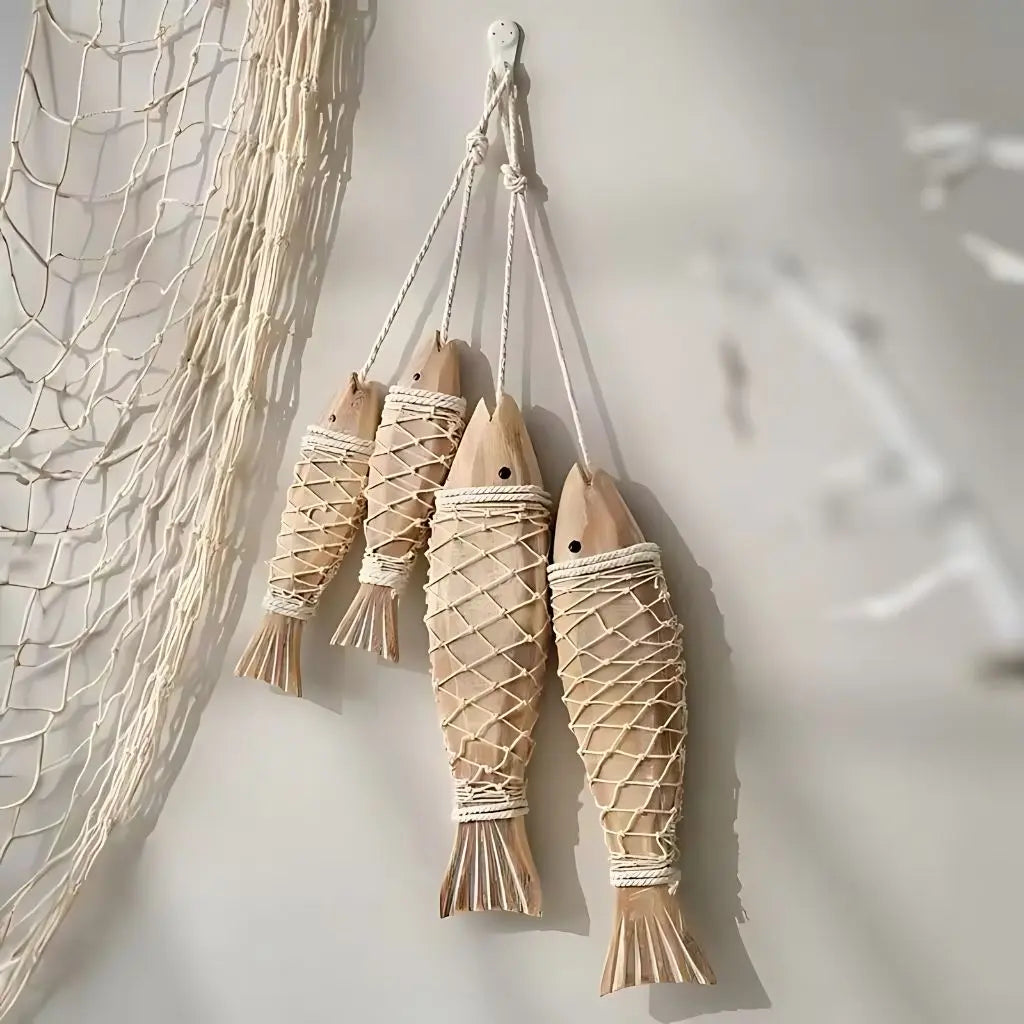 Coastal Wooden Fish Wall Hanging