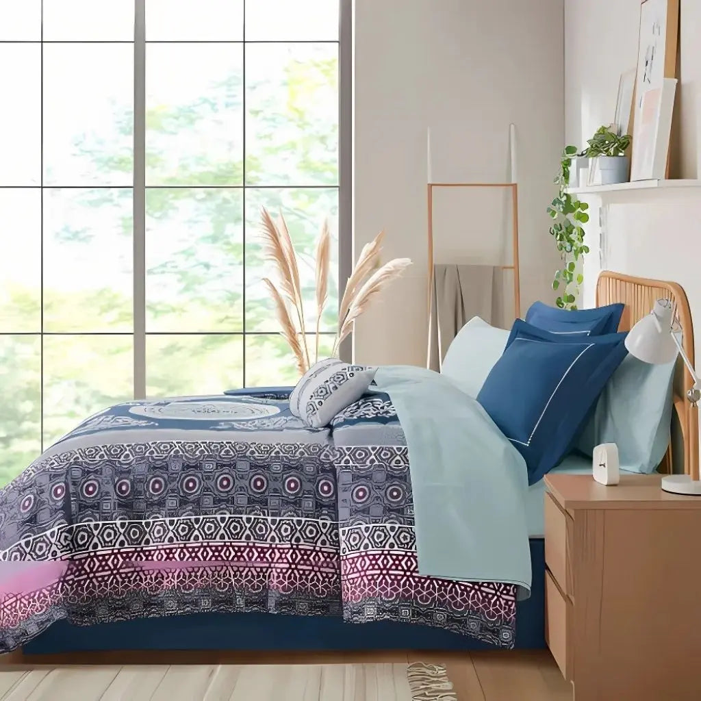 Isla Boho Comforter Set with Sheets – Queen