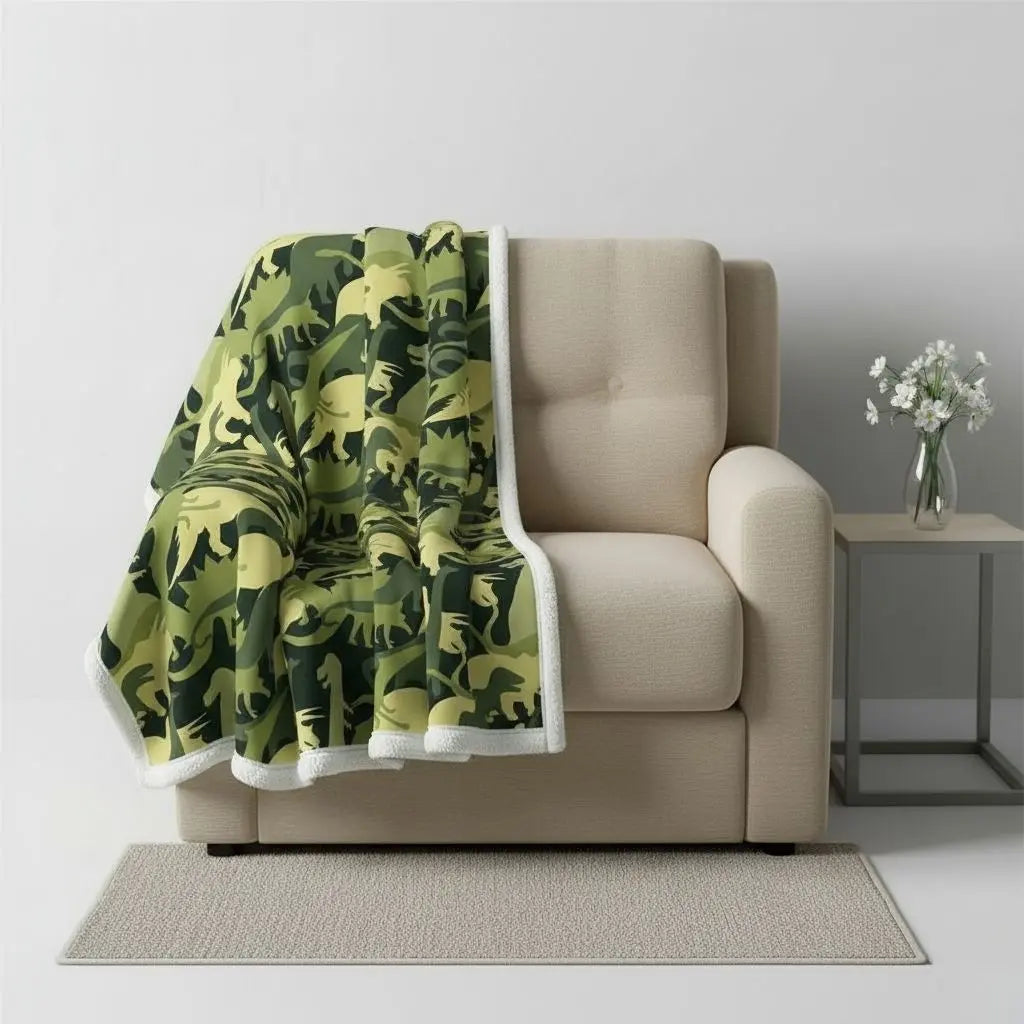 Liam Jurassic Adventure Soft Cotton Blanket