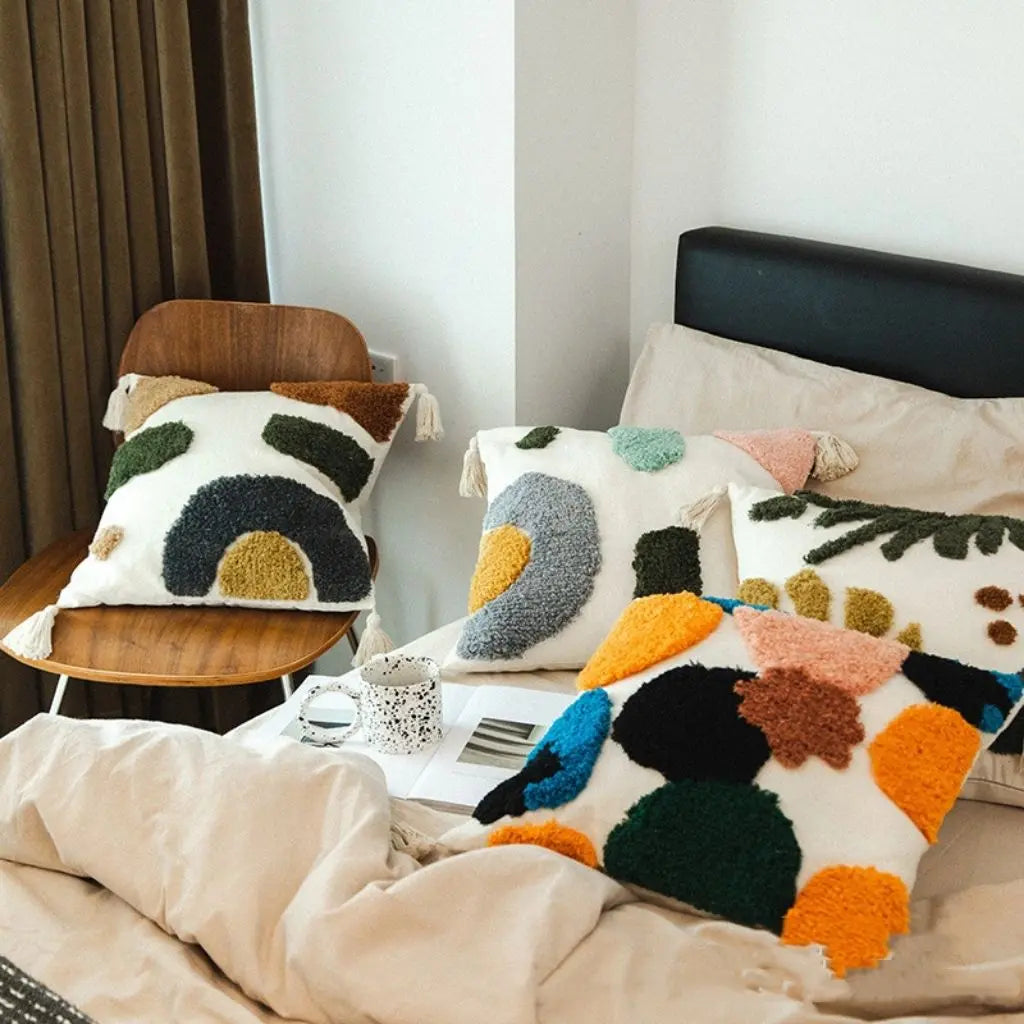 Maya Tufted Cotton Sofa Pillowcase