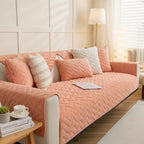 Evelyn Quilted Crystal Velvet Sofa Covers
