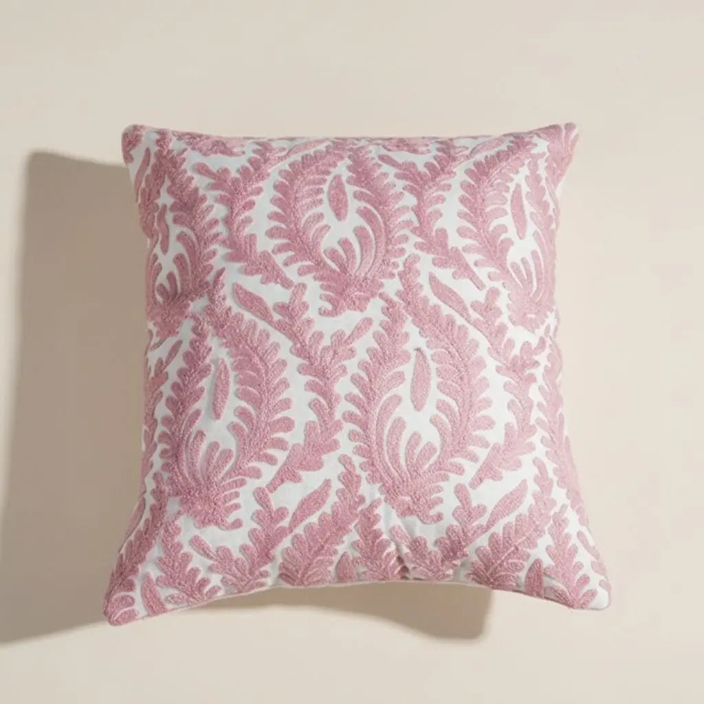 Lena Spiral Embroidered Cotton Pillow Covers