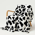 Harper Cow Print Flannel Blanket