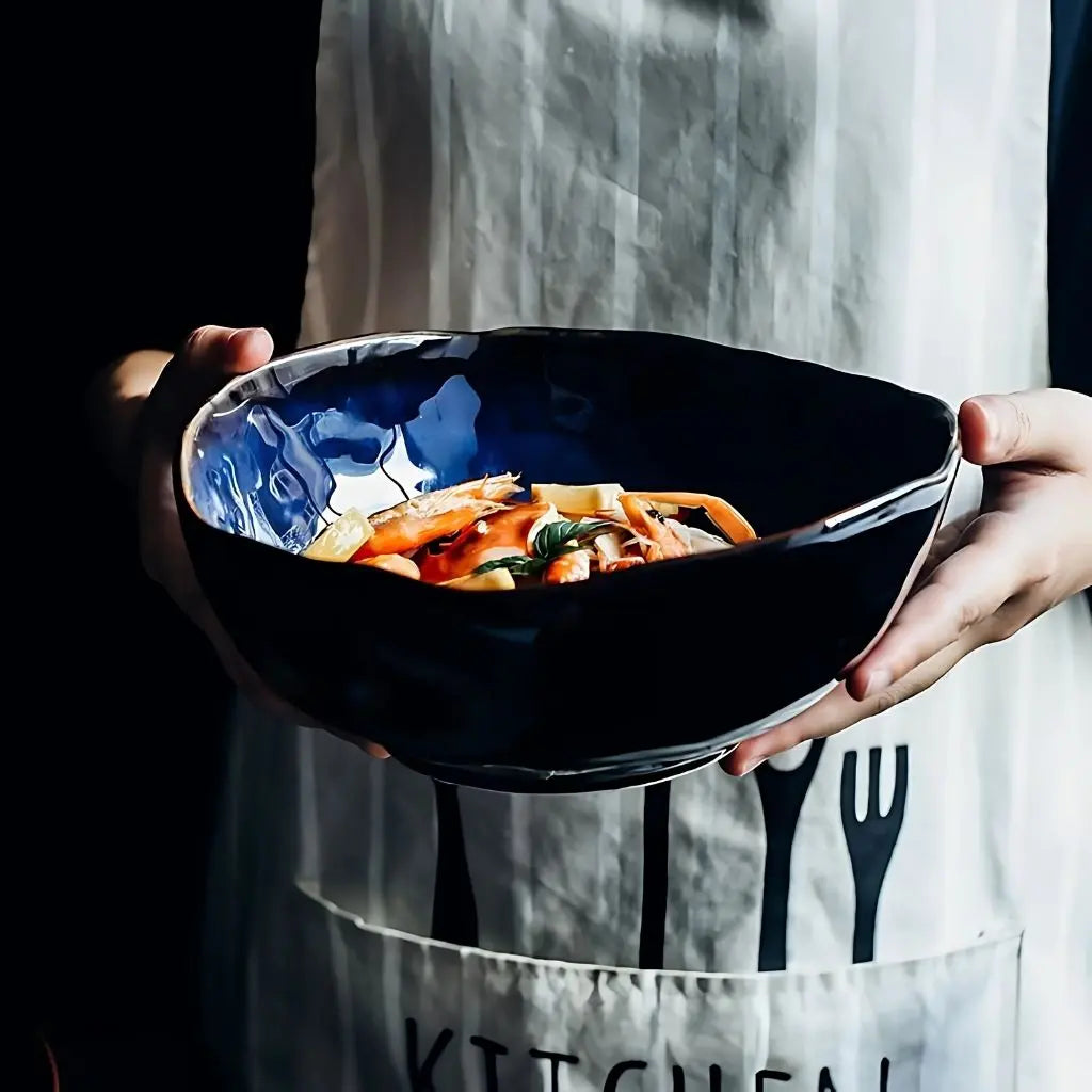 Irregular Creative Special-Shaped Ceramic Deep Bowl