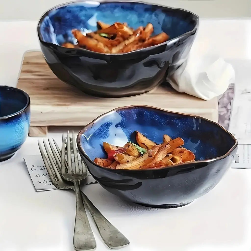 Irregular Creative Special-Shaped Ceramic Deep Bowl