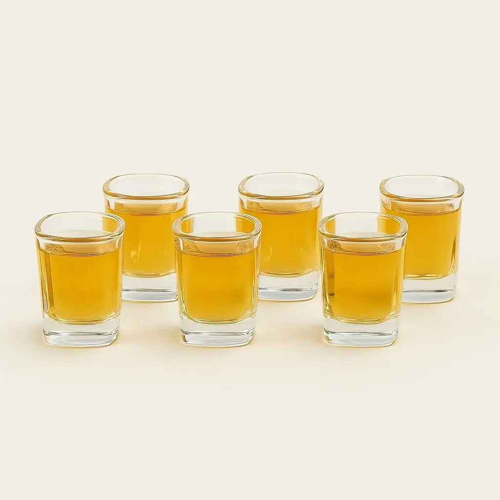 Zyra Crystal Baijiu Glass & Wooden Rack Set