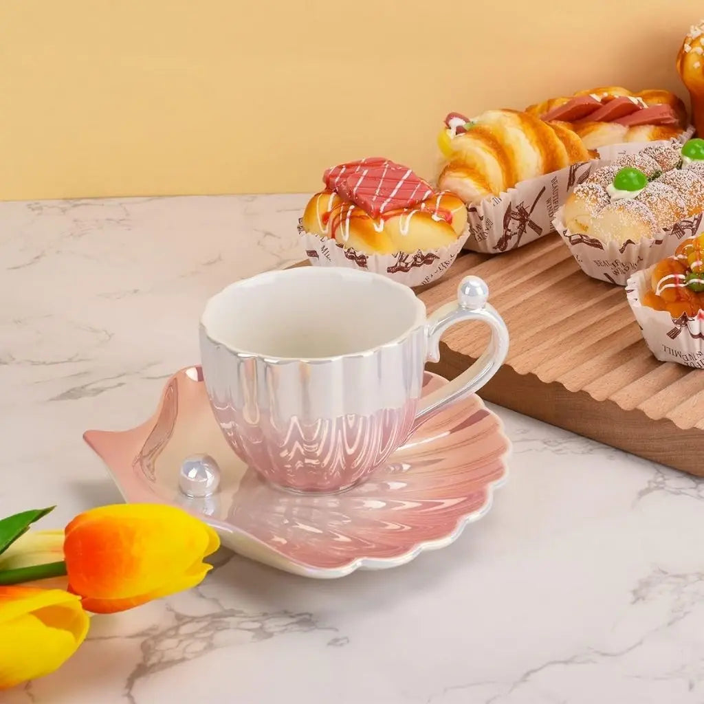 Marina Pearl Cup and Saucer Set
