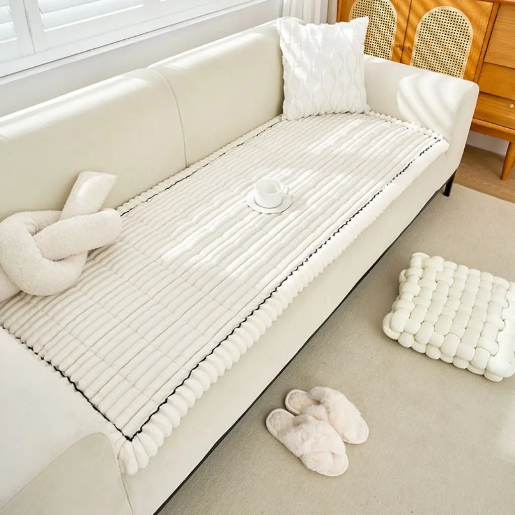 Hayden Fleece-Lined Sofa Plush Cushion Covers
