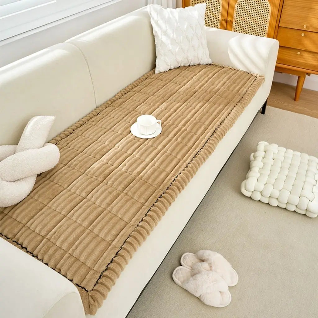 Hayden Fleece-Lined Sofa Plush Cushion Covers