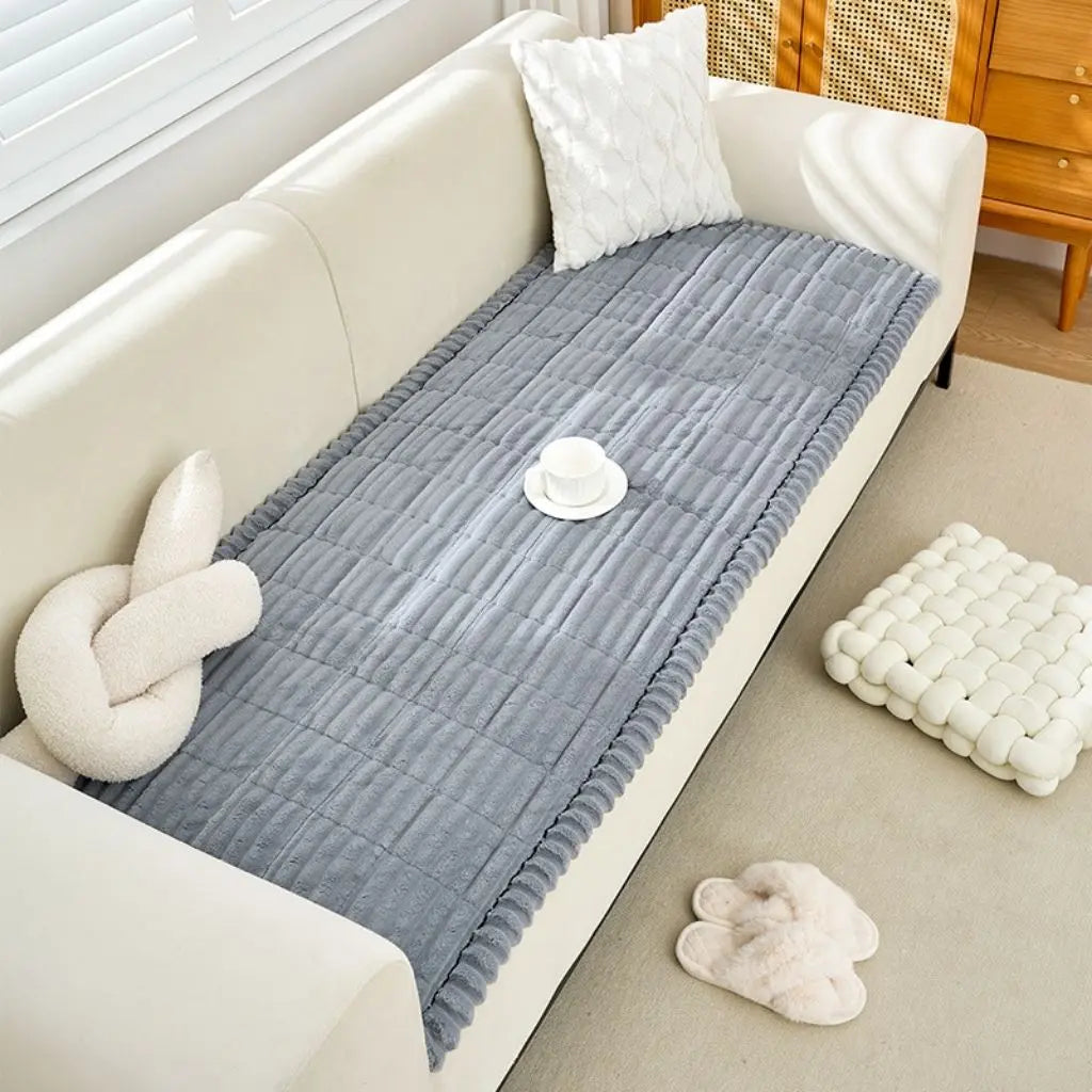 Hayden Fleece-Lined Sofa Plush Cushion Covers