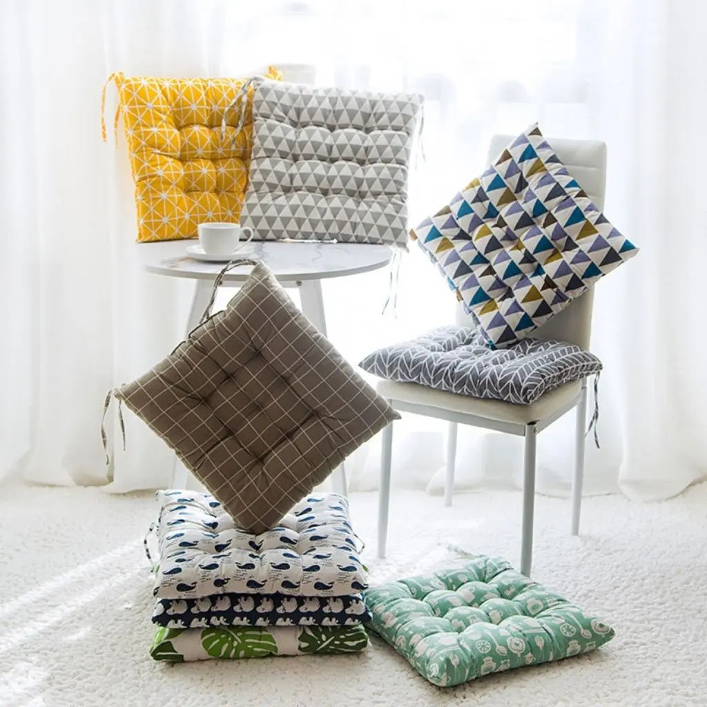Mason Square Cotton Chair Seat Cushions
