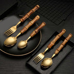 Isabella Bamboo Handle Cutlery Set