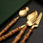 Isabella Bamboo Handle Cutlery Set