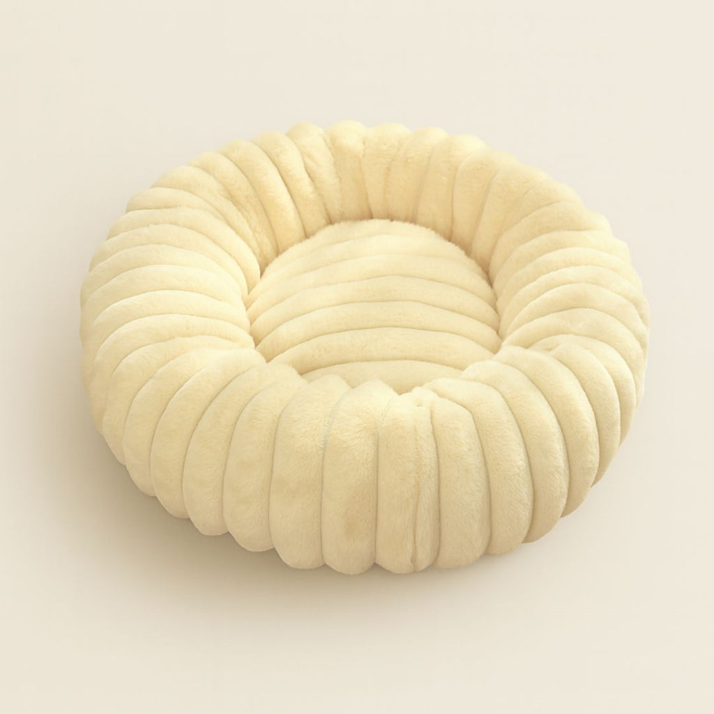 Elina Plush Round Dog Bed