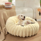 Elina Plush Round Dog Bed