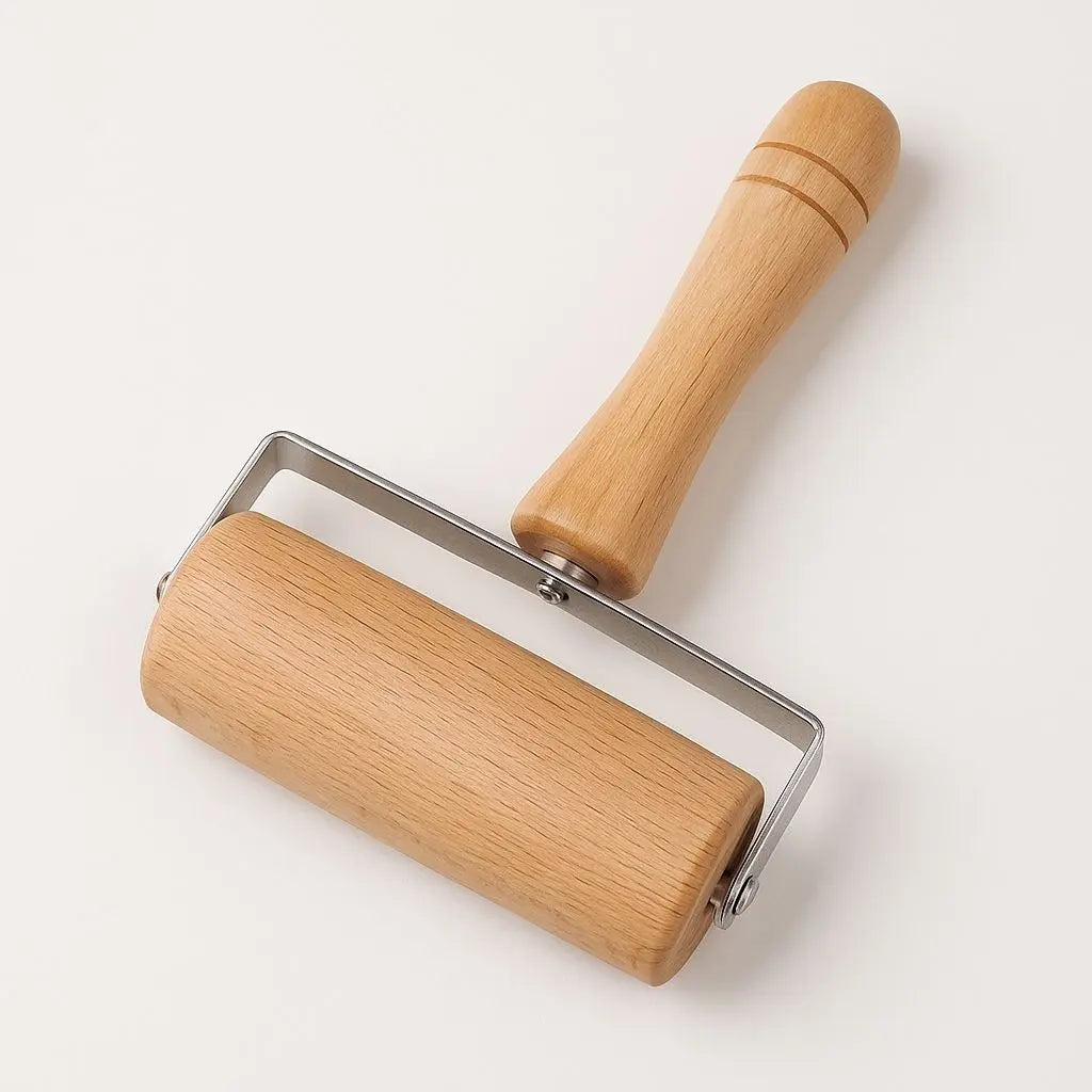 Beechwood Dual-Head Rolling Pin Set – Pancake & Pizza Dough Roller