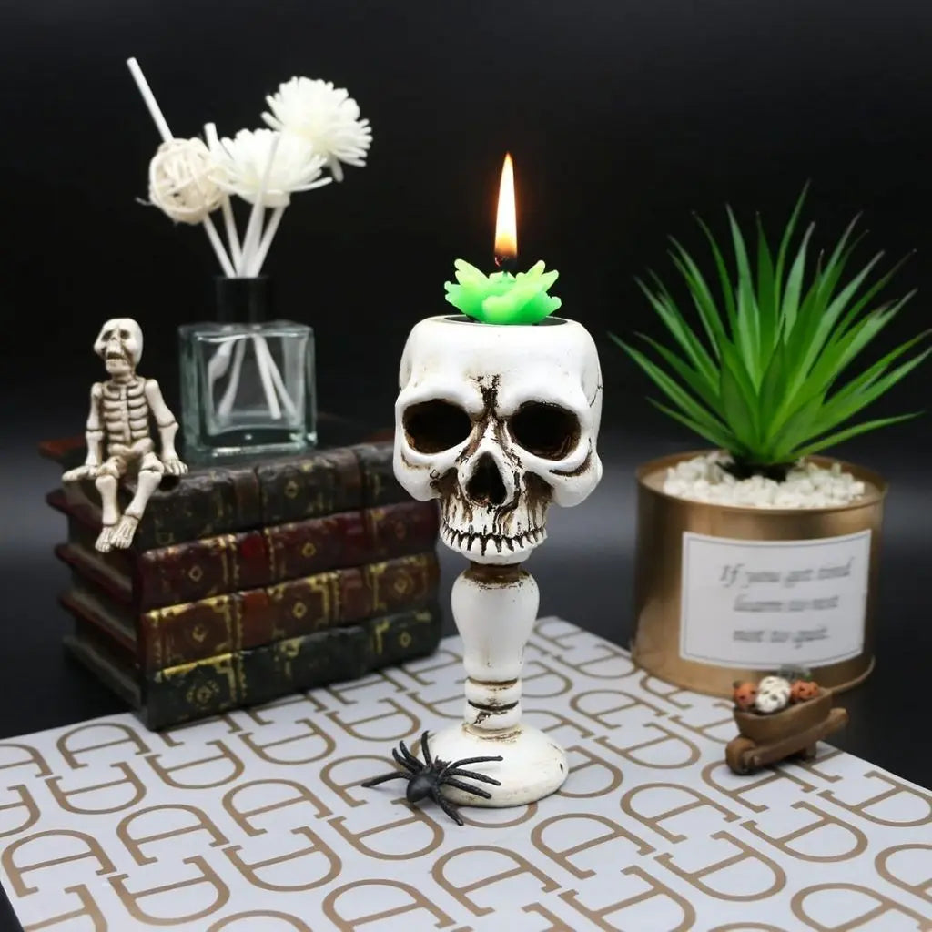 Eoin Skull Candle Holder