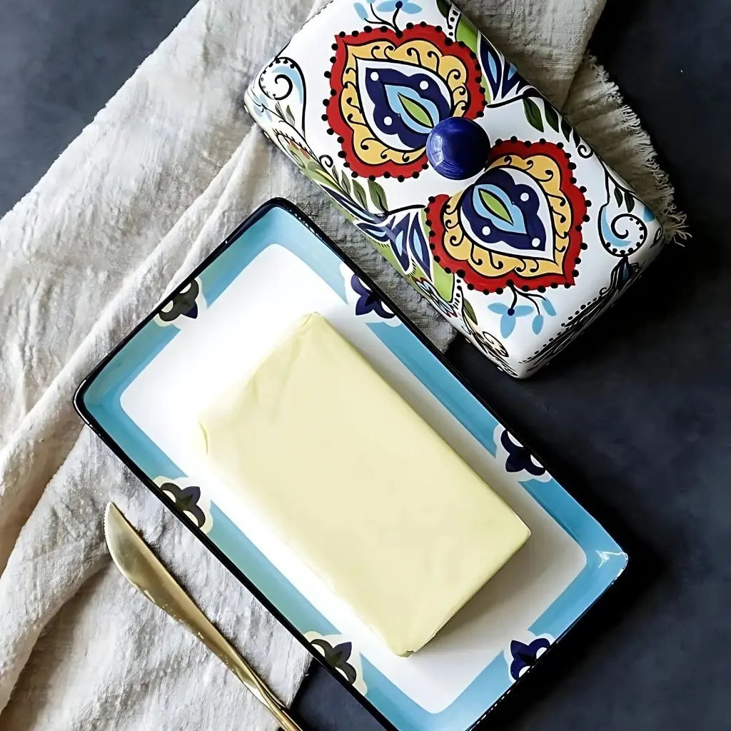Sophia European Ceramic Butter Dish