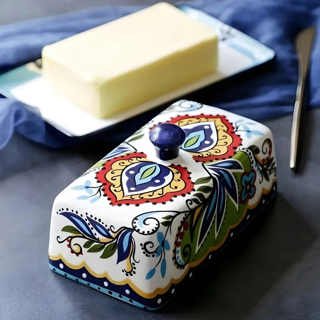Sophia European Ceramic Butter Dish