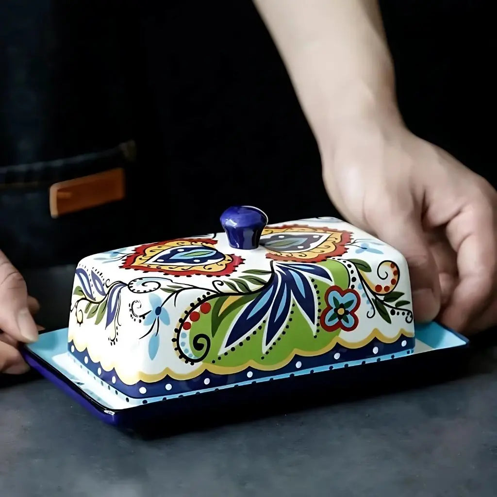Sophia European Ceramic Butter Dish