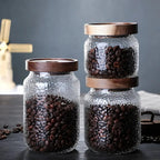 Evelyn Acacia-Lid Glass Storage Jar