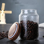 Evelyn Acacia-Lid Glass Storage Jar