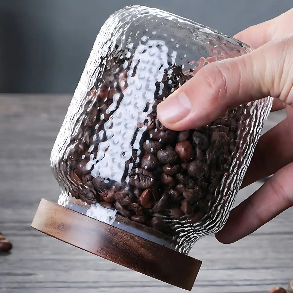 Evelyn Acacia-Lid Glass Storage Jar