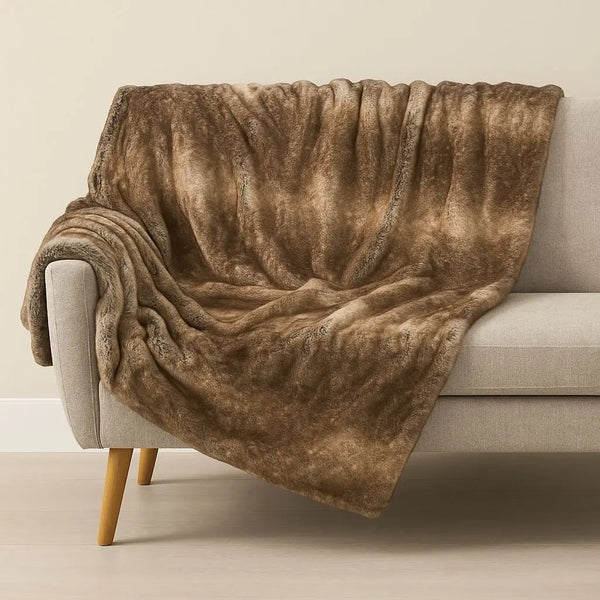 Clara Faux Fur Throw Blanket